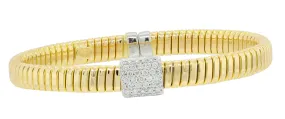 18k Diamond Cuff Bangle