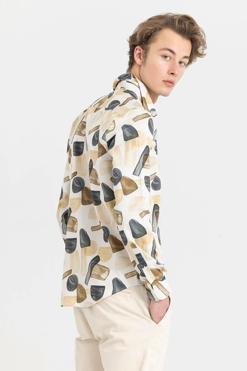 Abstract Gem Beige SHirt