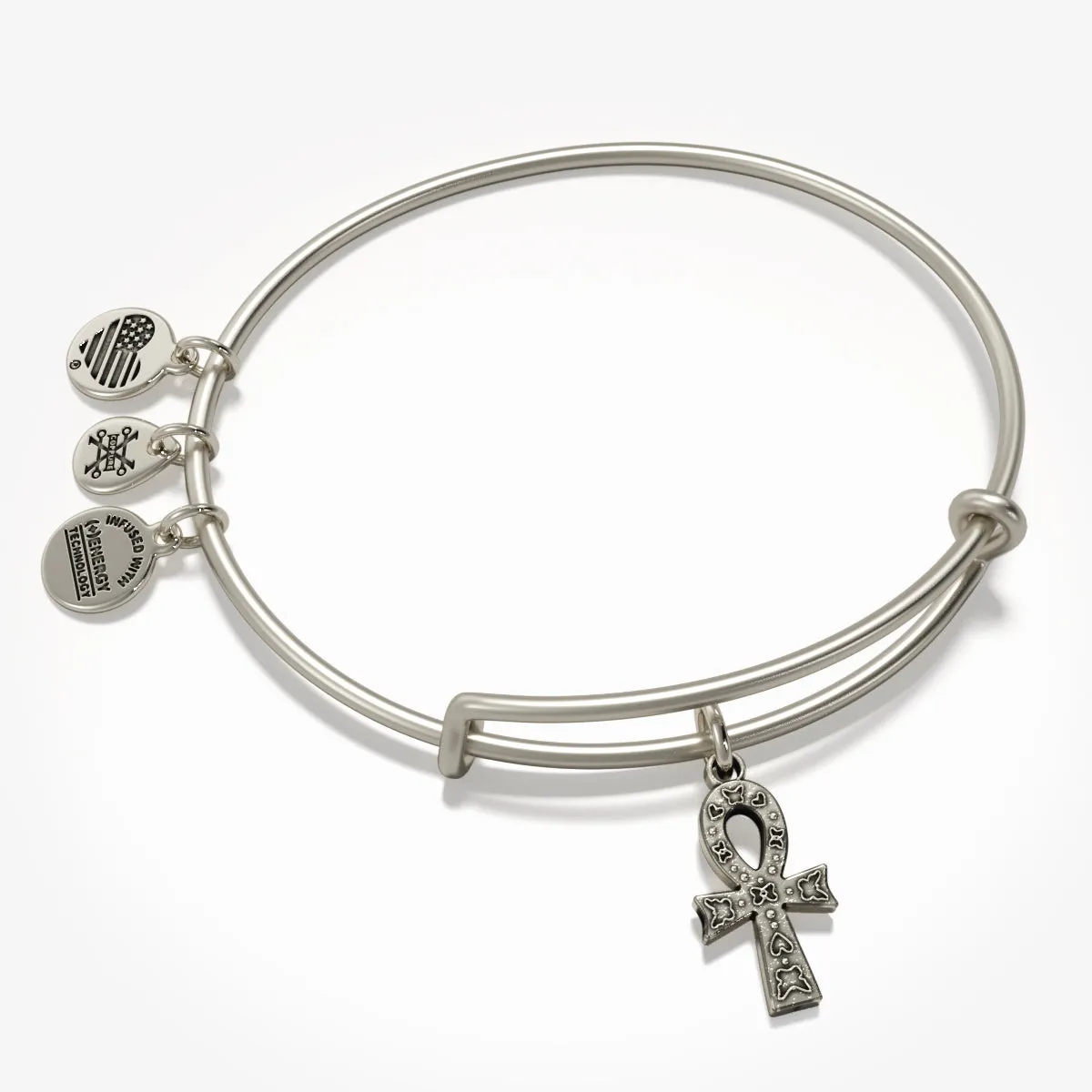 Ankh Charm Bangle Bracelet