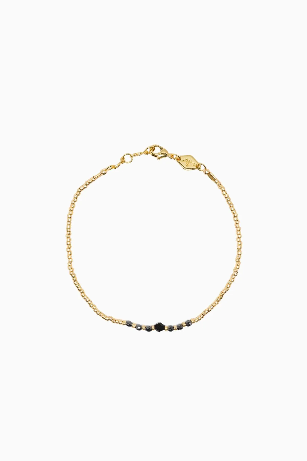 Anni Lu Bead & Gem Bracelet - Black