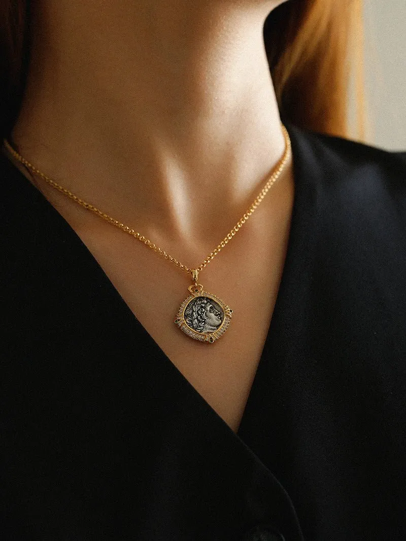 Apollo Silver Coin Necklaces