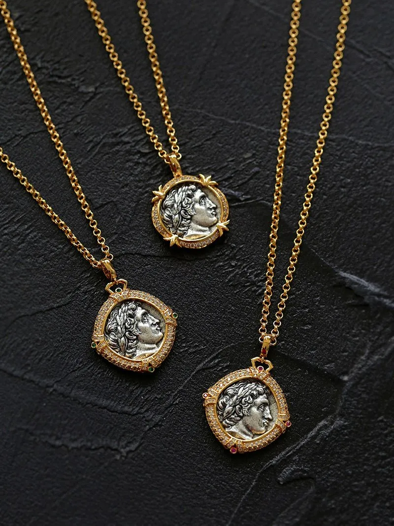 Apollo Silver Coin Necklaces