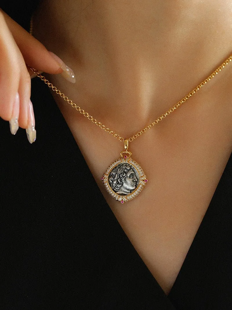 Apollo Silver Coin Necklaces