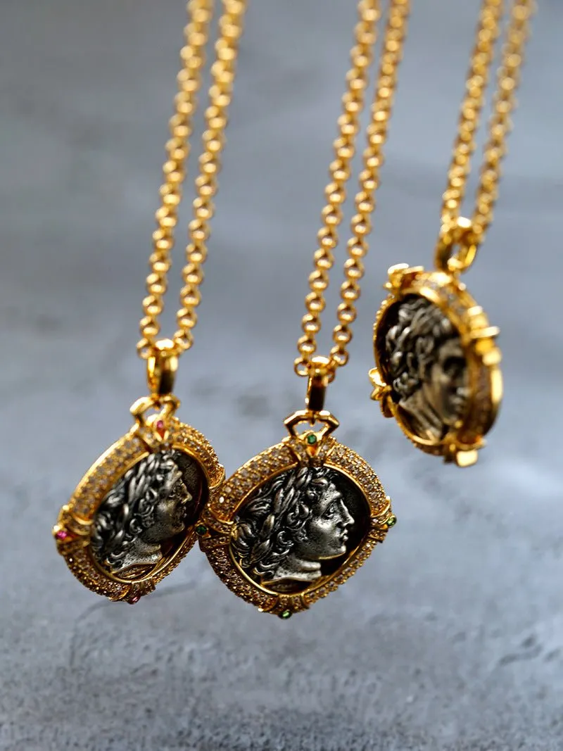 Apollo Silver Coin Necklaces