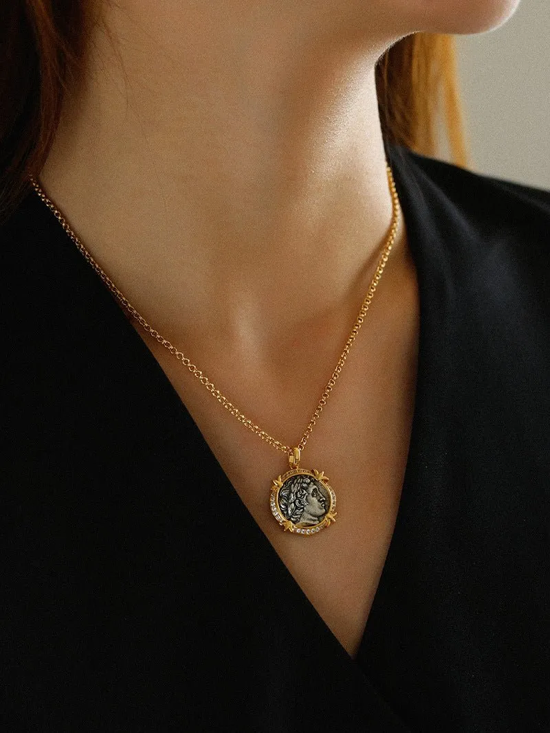 Apollo Silver Coin Necklaces