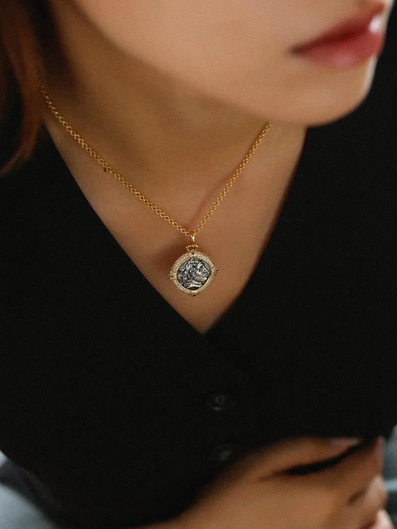 Apollo Silver Coin Necklaces