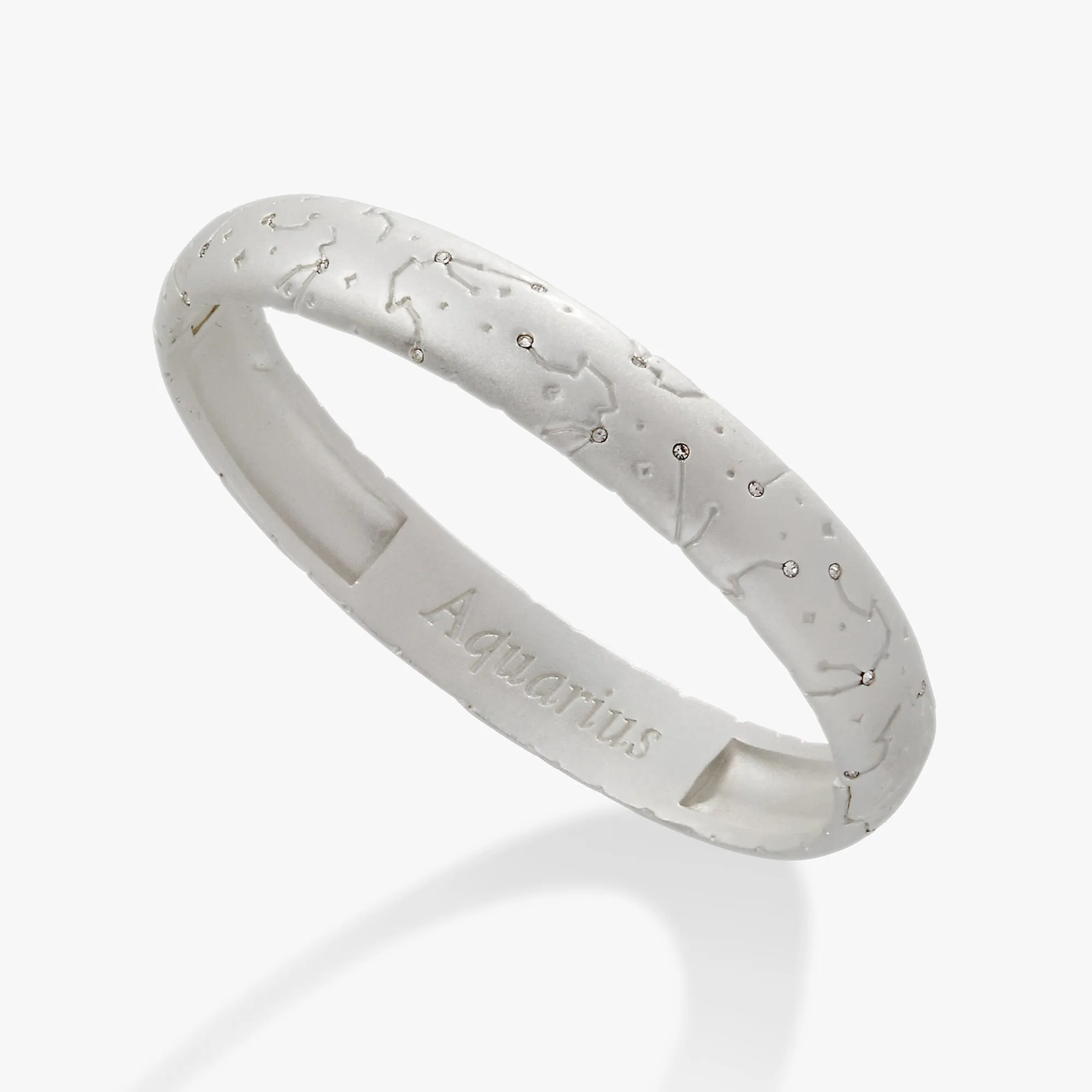 Aquarius Zodiac Hinge Bangle