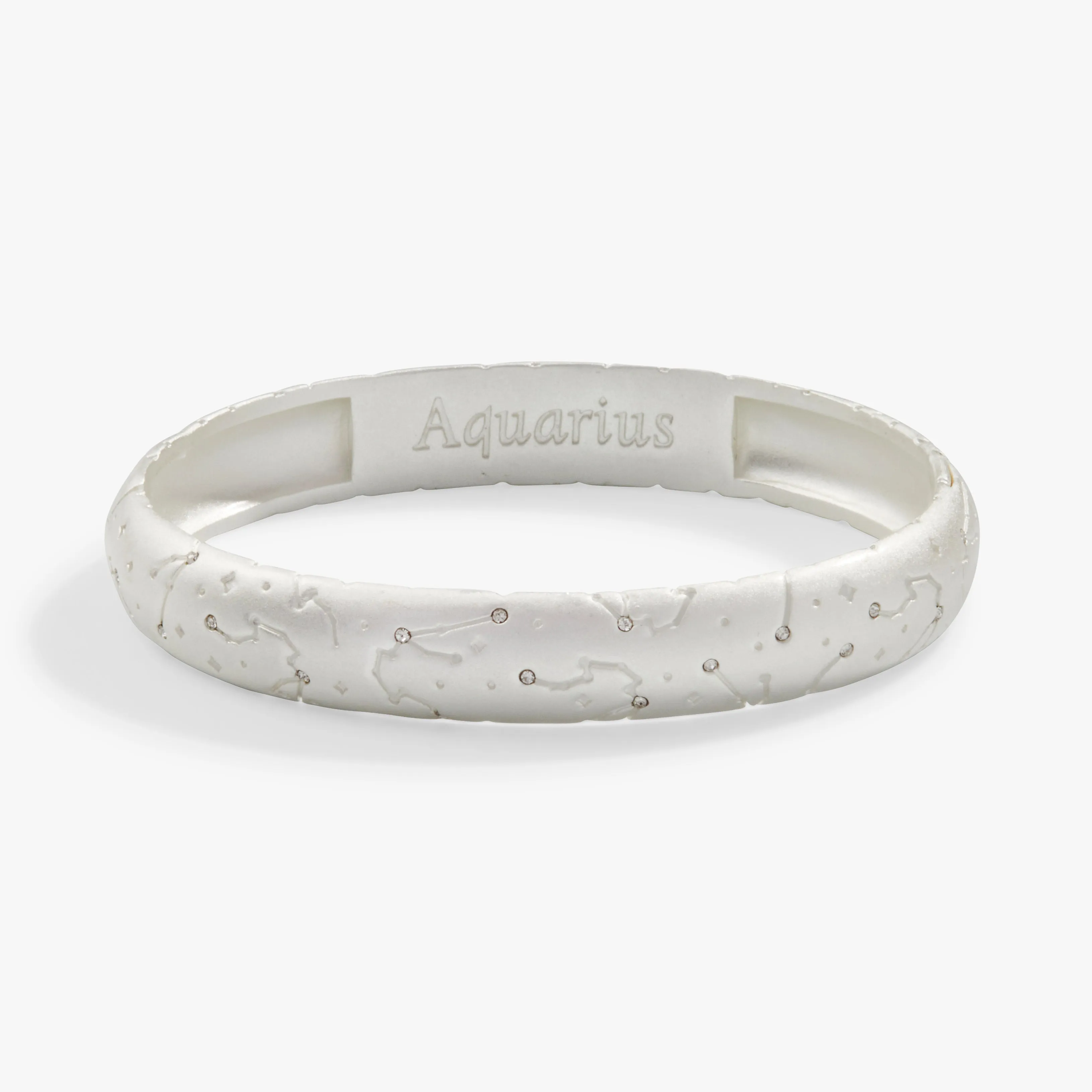 Aquarius Zodiac Hinge Bangle