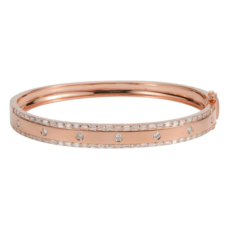 Baguette Diamond Bangle