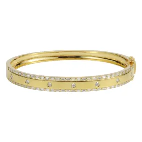 Baguette Diamond Bangle