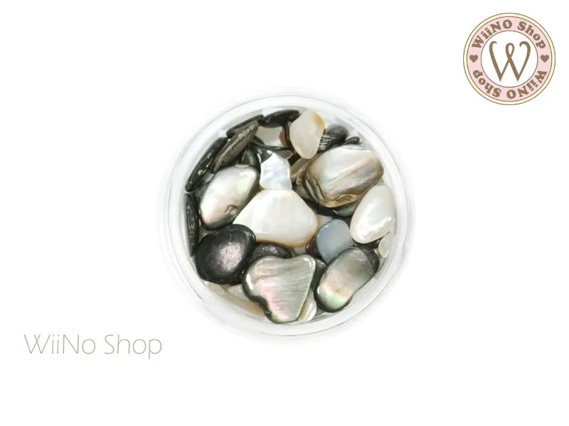 Black White Shell Natural Gemstones