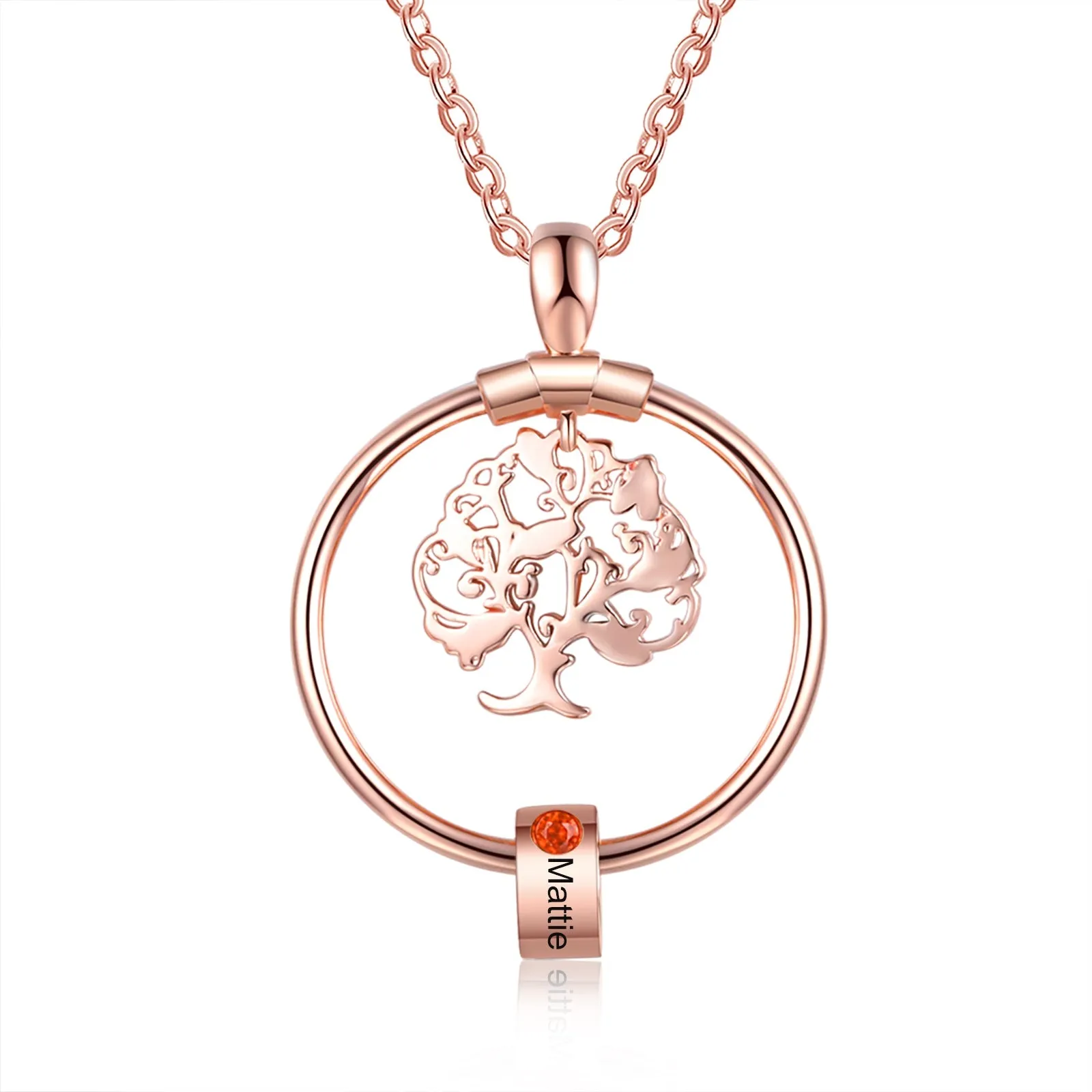 Brand New Custom Name Life Tree Necklace- Best Gift For Mother's Day