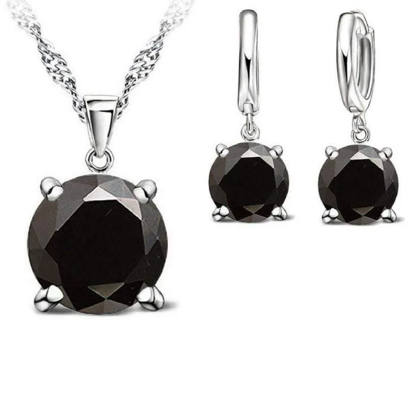 Bubble Pop Electric Black Gem Dainty Set