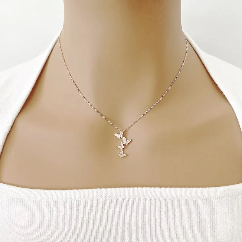 Butterfly Cubic Zirconia Necklace