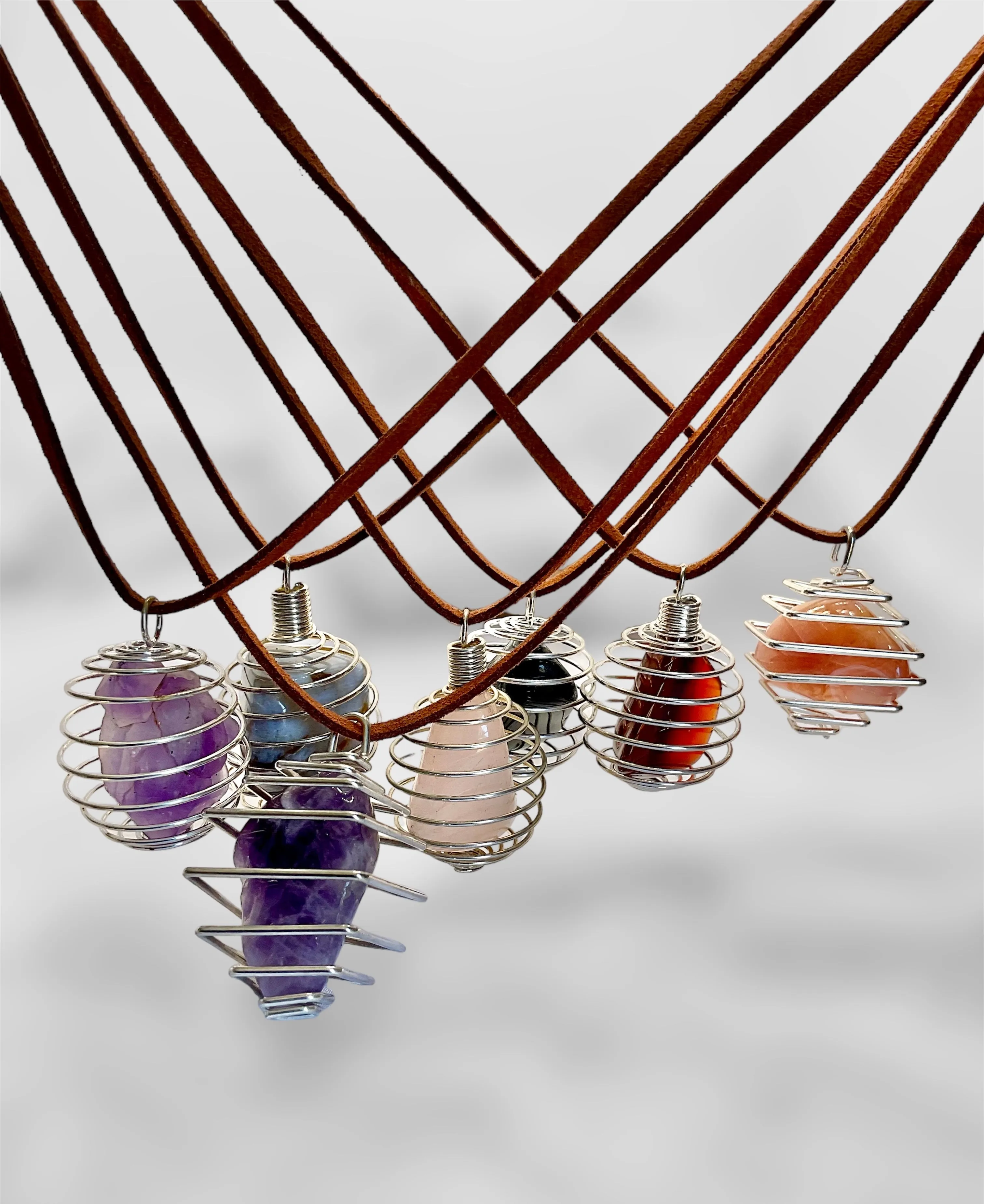 Caged Tumbled Gemstones