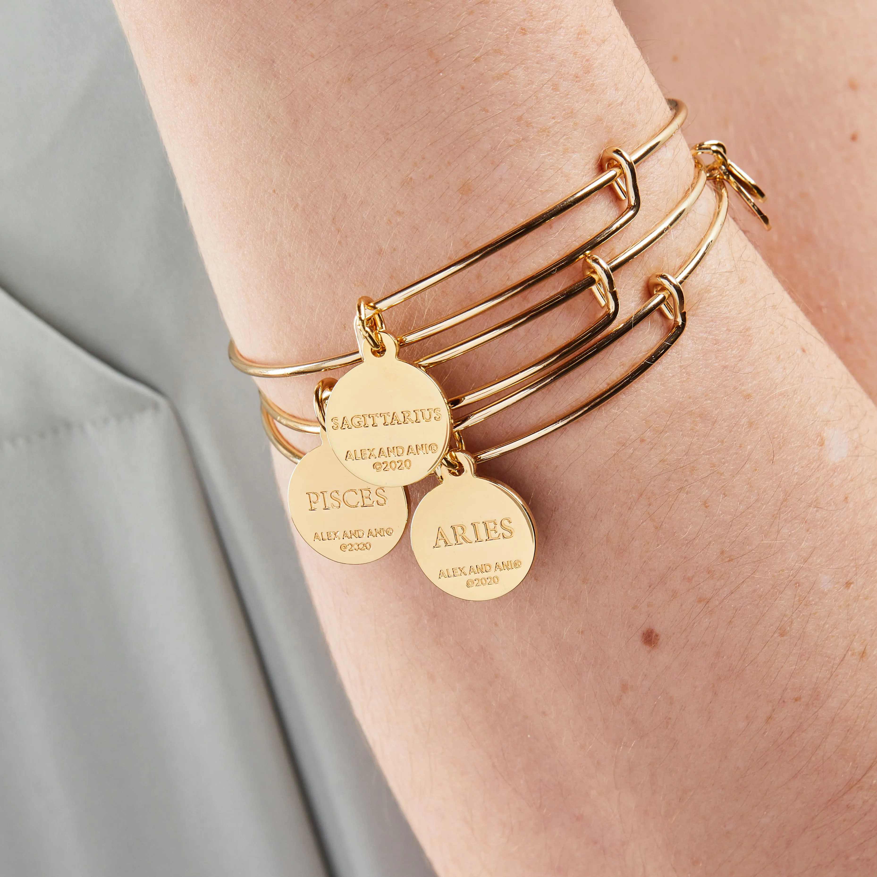 Cancer Zodiac Charm Bangle, Color