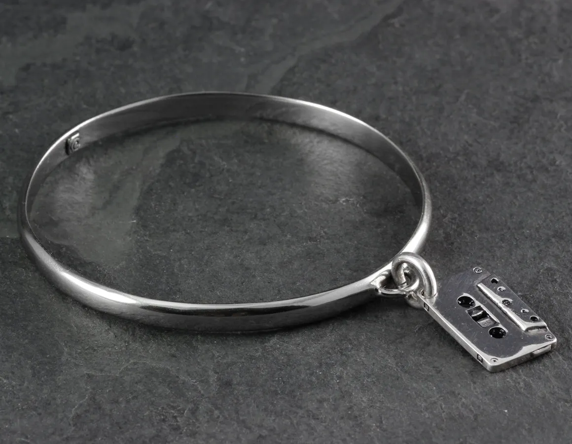 Cassette Bangle - Silver