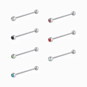 Charm Gem Industrial Barbell