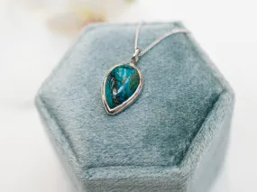 Chrysocolla Gem Drop Pendant