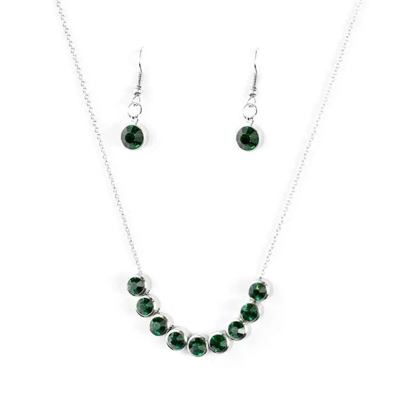 City Skyline Green Gem Necklace