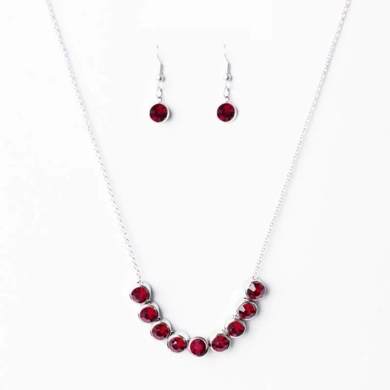 City Skyline Red Gem Necklace