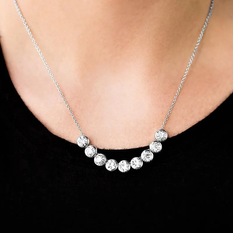 City Skyline White Gem Necklace