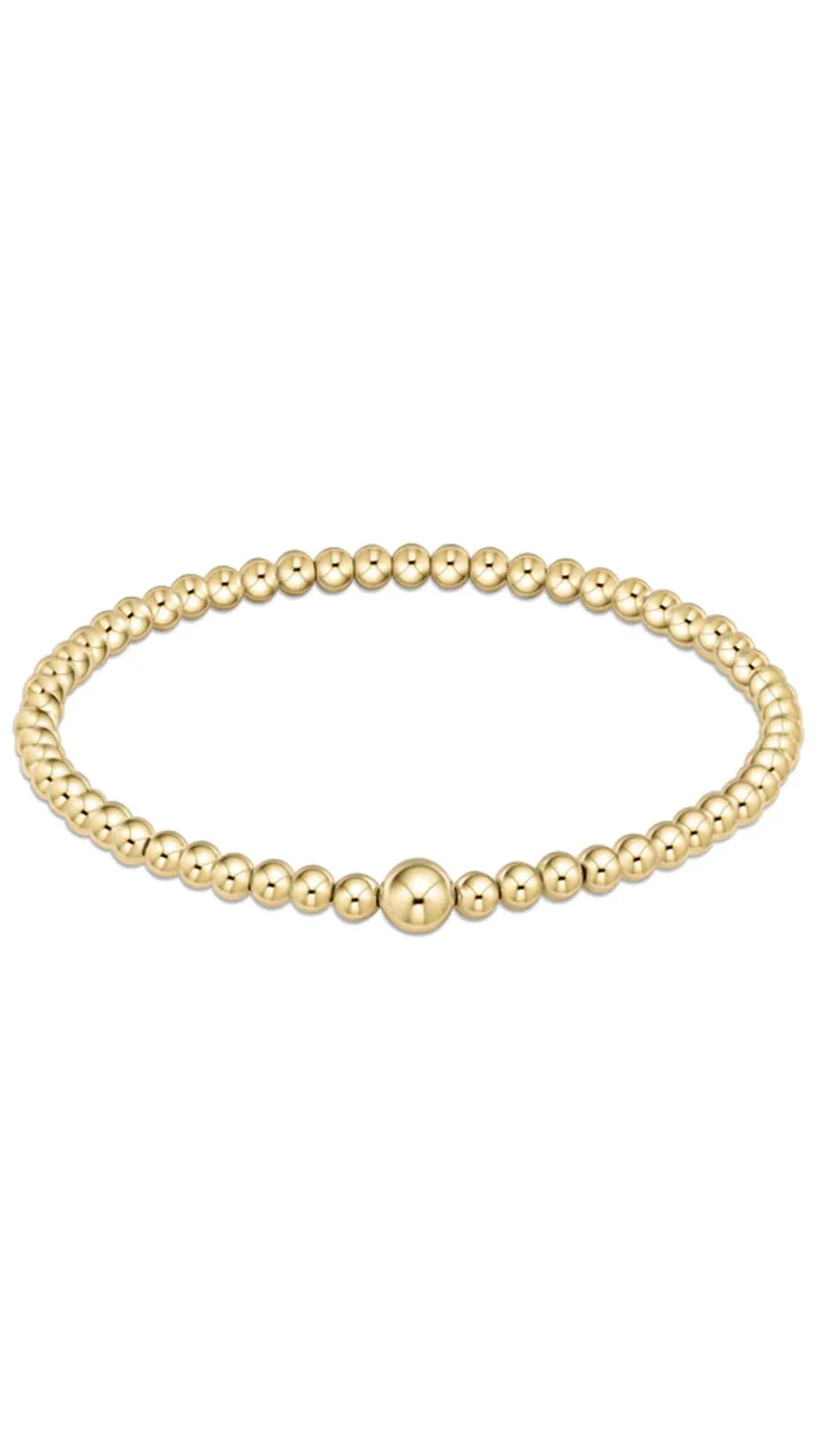 CLASSIC GOLD 3MM BEAD BANGLE