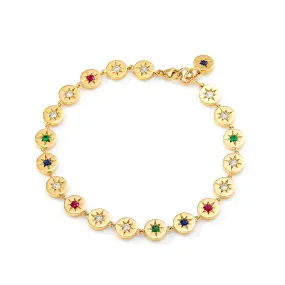 Cosmic Multi Gem Bracelet