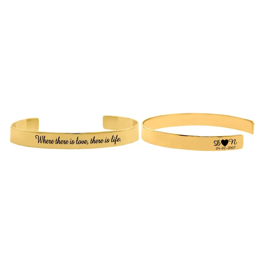 Couple Personalized Bangle