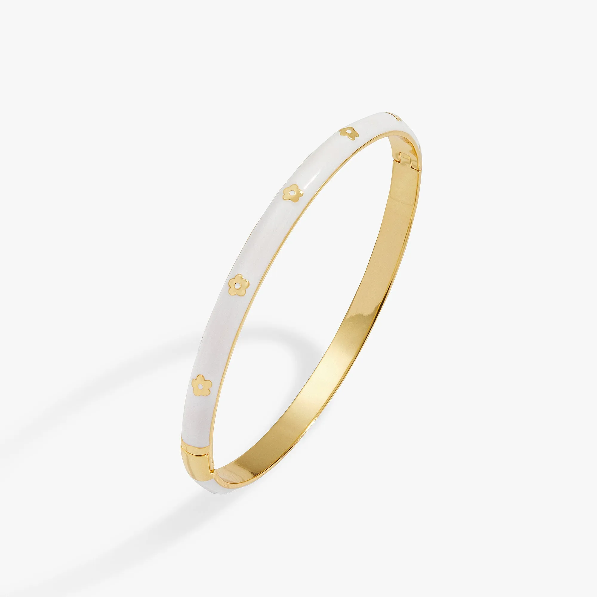 Daisy Hinge Bangle Bracelet