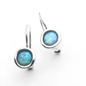 Dangle earrings sterling silver earrings blue opals or other gemstones. Israeli jewelry Bluenoemi