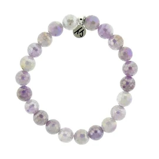 Defining Bracelet Friendship with Mauve Jade Gemstones