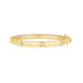 Diamond Clover Bangle