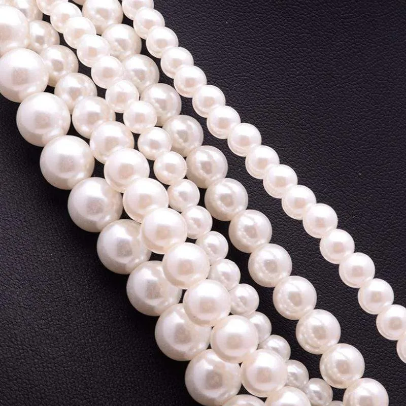 Diamonds and Pearls White Necklace