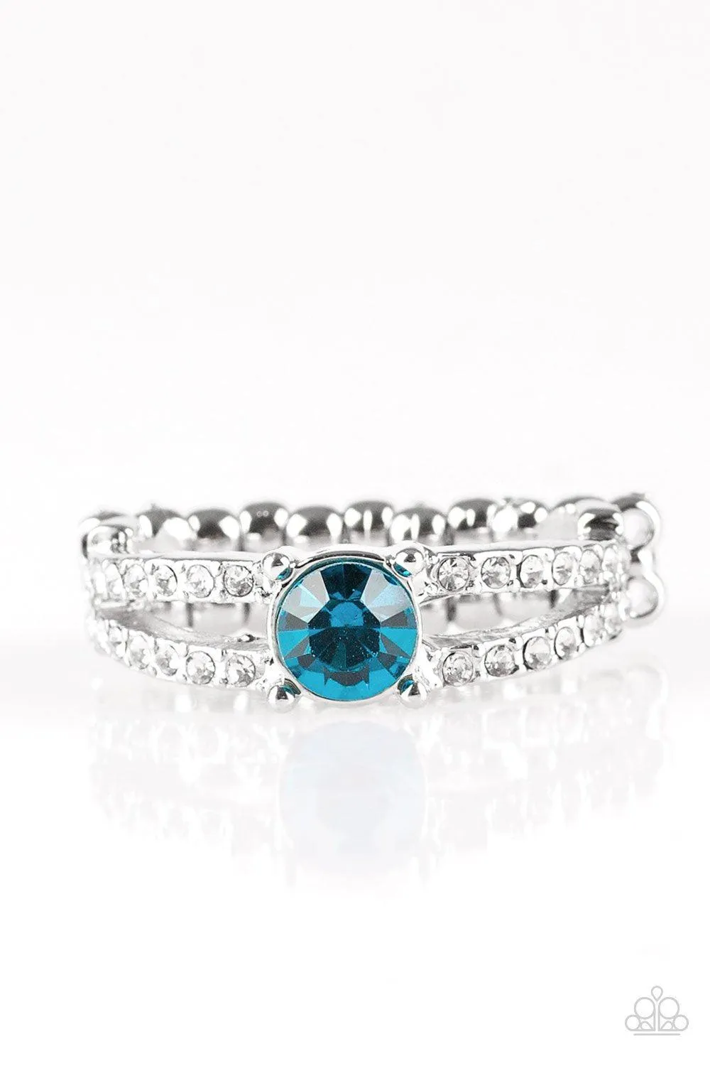 Dream Sparkle Blue Gem Ring - Paparazzi Accessories