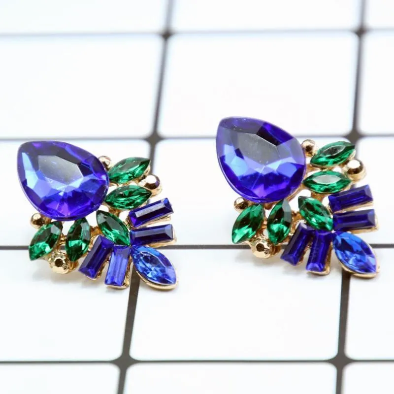 Drop It Like Its Hot Blue Gem Earrings