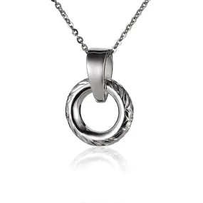 Engraved Infinity Pendant