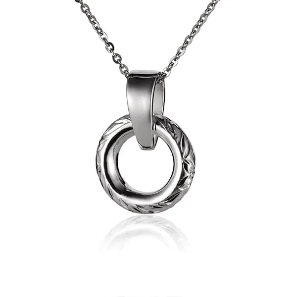 Engraved Infinity Pendant