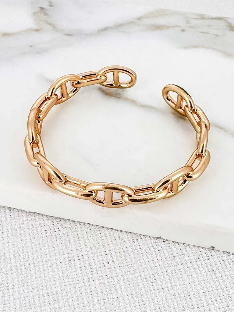 Envy Anchor Chain Bangle - Gold