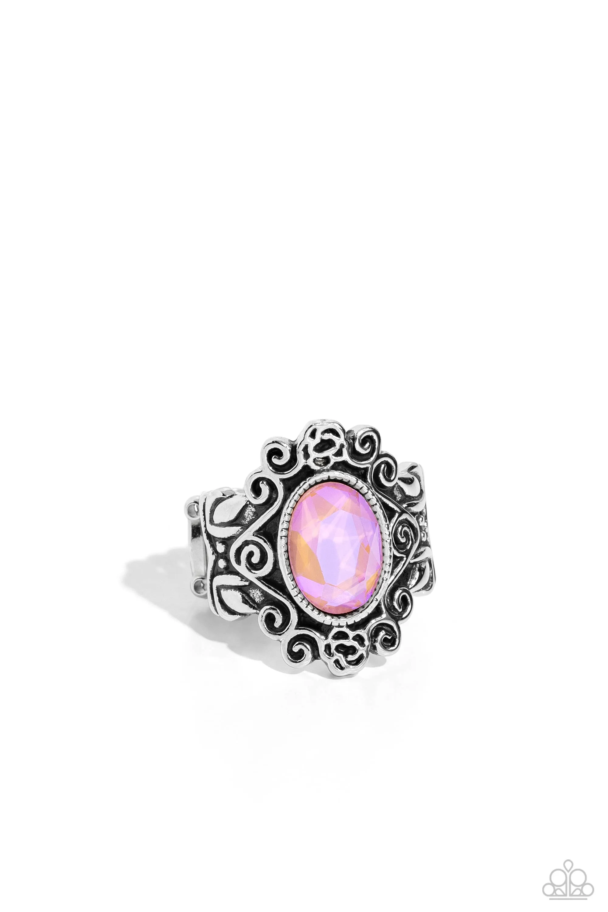 Fairytale Fanatic Peach Orange Gem Ring - Paparazzi Accessories