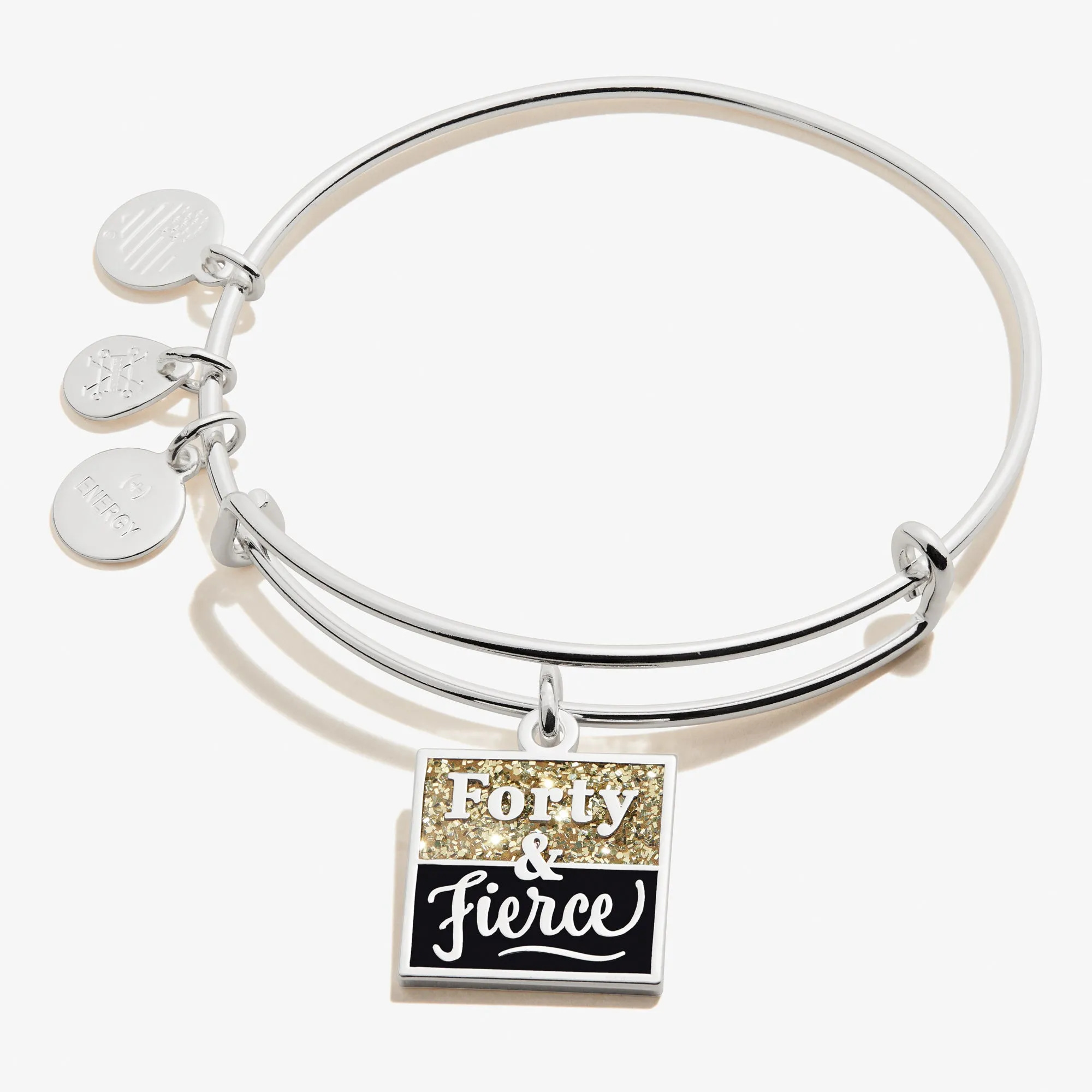 'Forty & Fierce' Charm Bangle