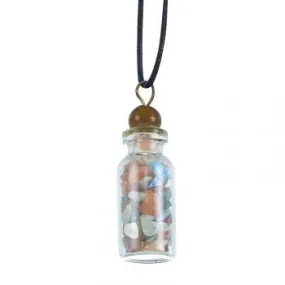 Gem Chip Bottle Necklace