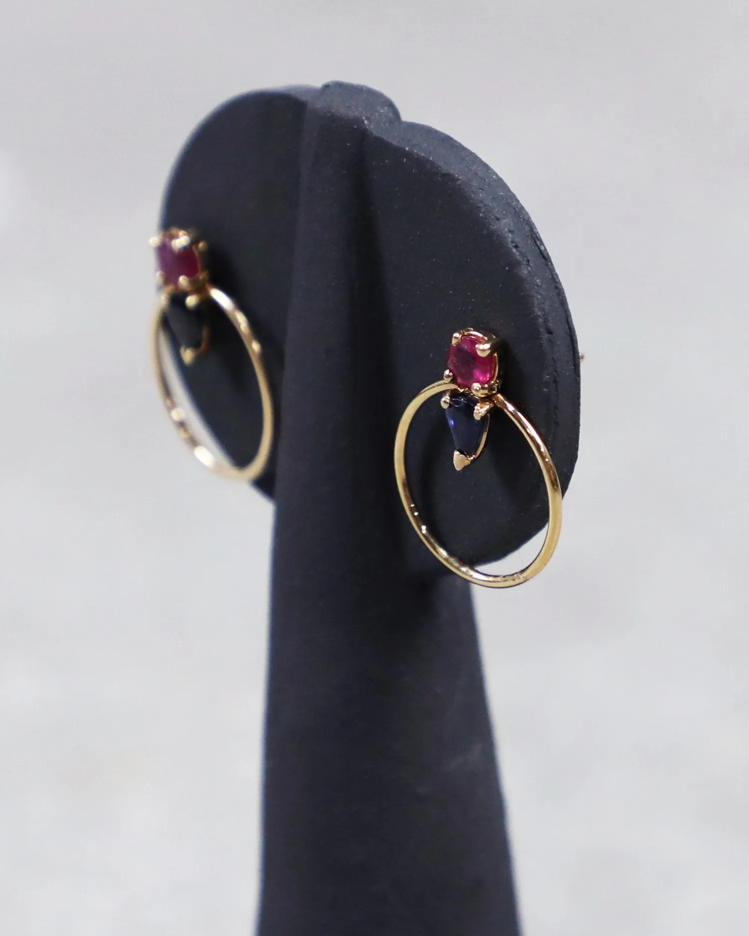 Gem Doorknocker Earrings