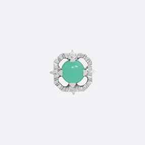 Gem Kappa 04 - 14K WHITE - Chrysoprase