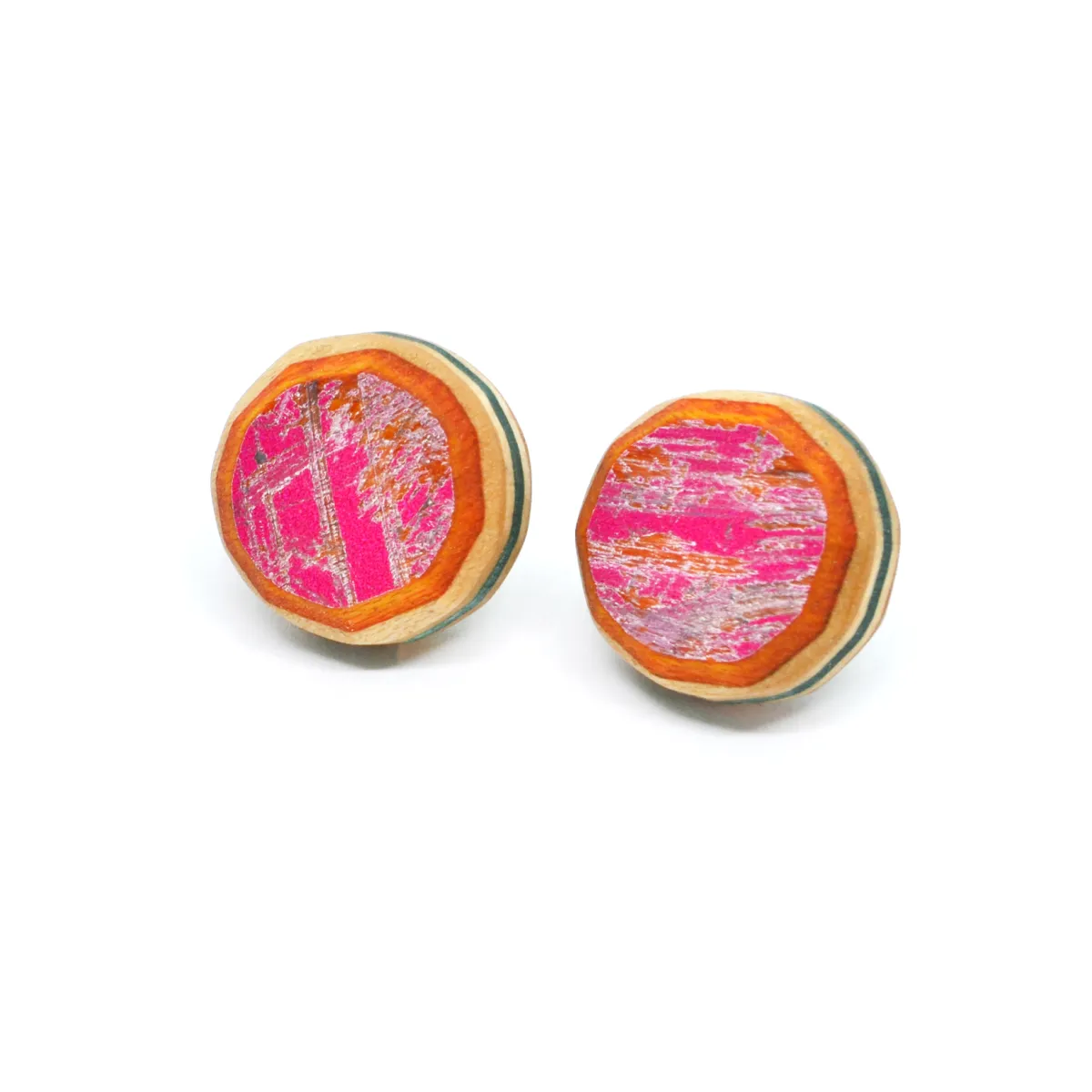 Gem Solitaire Studs, Pink