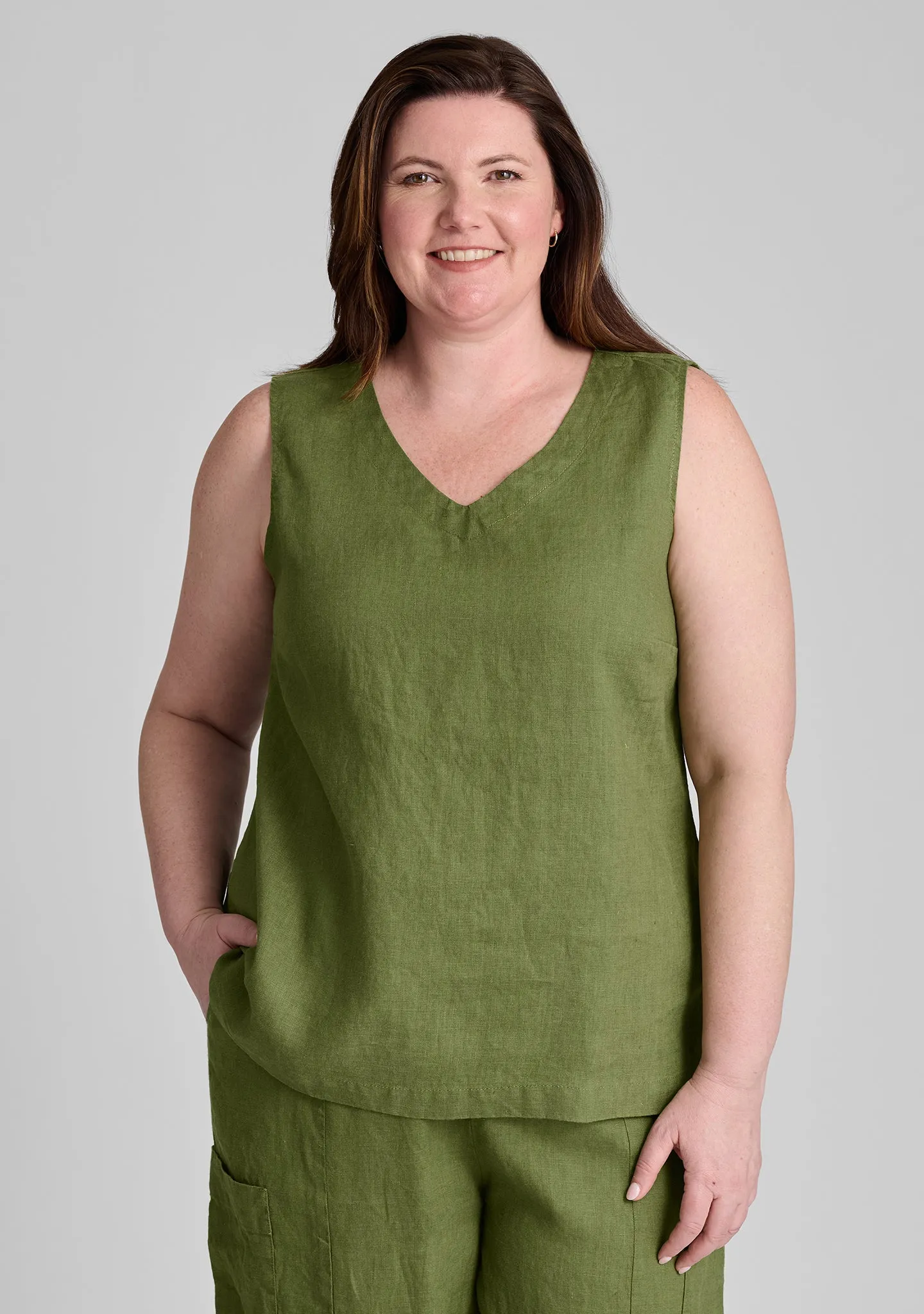 Gem Tank - Linen Tank Top