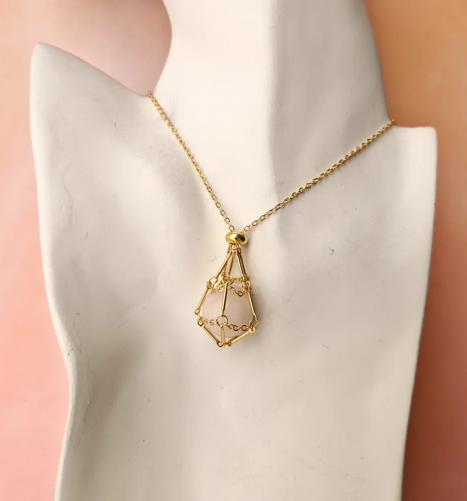 Gem Web Necklace