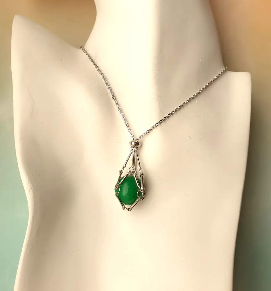 Gem Web Necklace