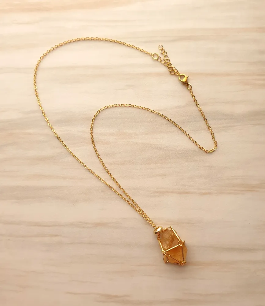 Gem Web Necklace