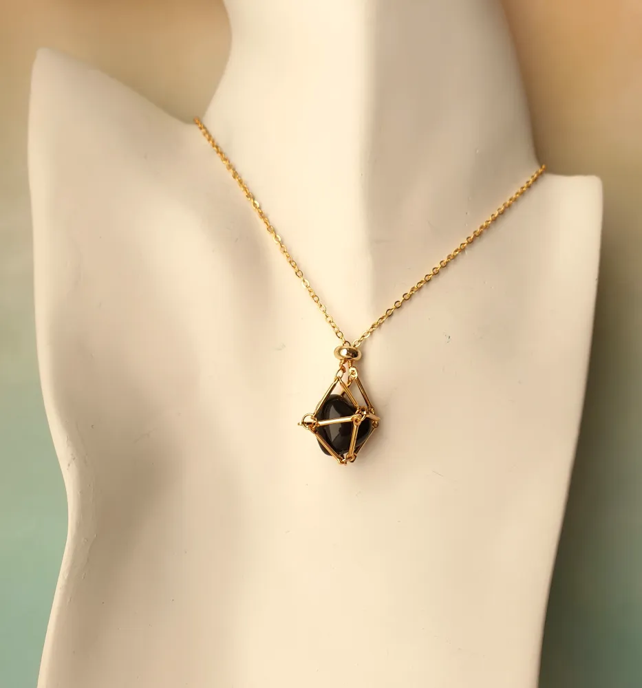 Gem Web Necklace